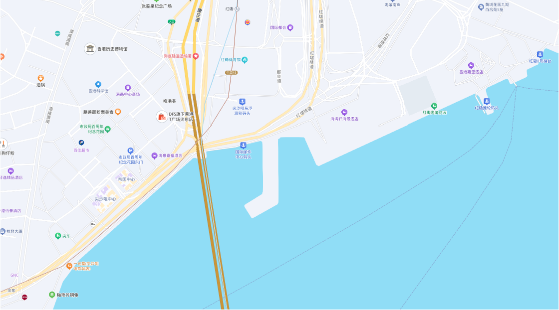 红磡海滨位置地图